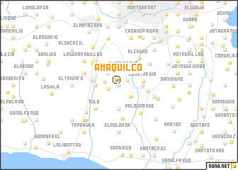 map of Amaquilco