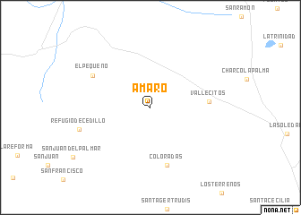 map of Amaro