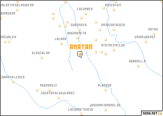 map of Amatán