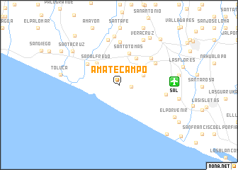 map of Amatecampo