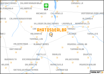 map of Amatos de Alba