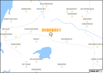 map of Ambabaky