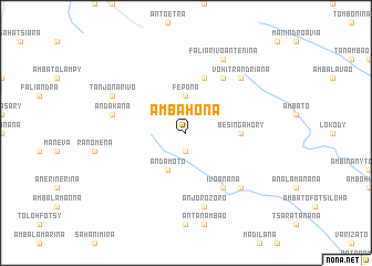 map of Ambahona