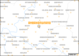 map of Ambahondrano