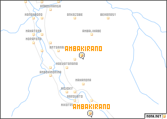 map of Ambakirano