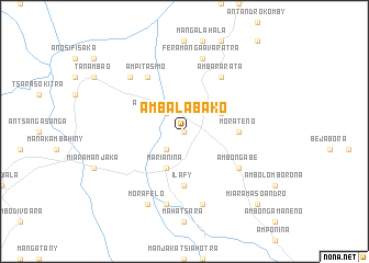 map of Ambalabako