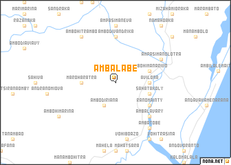 map of Ambalabe
