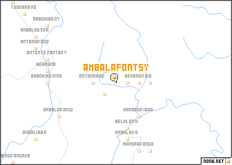 map of Ambalafontsy