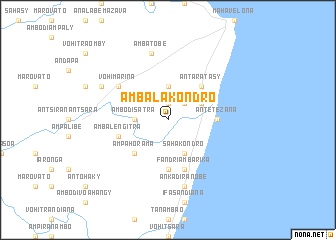 map of Ambalakondro