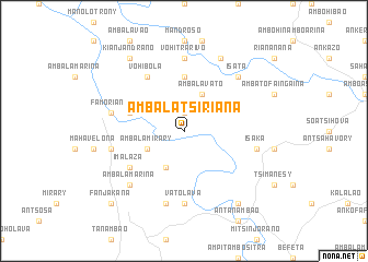 map of Ambalatsiriana