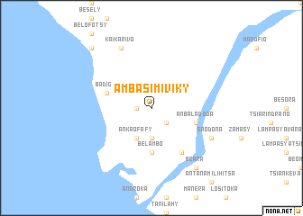 map of Ambasimiviky