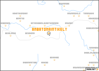 map of Ambatomaintikely