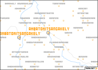 map of Ambatomitsangakely