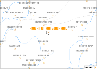 map of Ambatonahisodrano