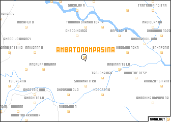 map of Ambatonampasina
