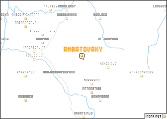 map of Ambatovaky