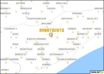 map of Ambatovato