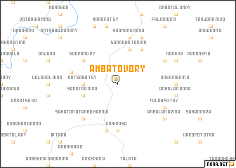 map of Ambatovory