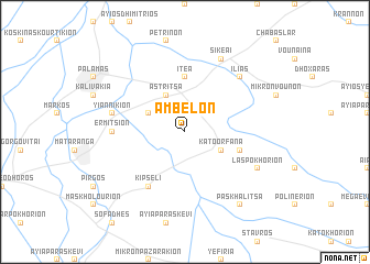 map of Ambelón