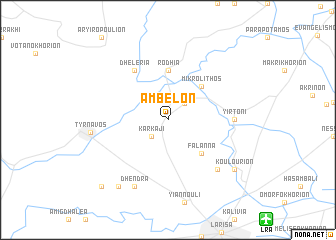 map of Ambelón