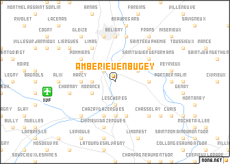 map of Ambérieu-en-Bugey