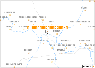 map of Ambinaniroa-Andonaka