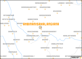 map of Ambinanisahalangiana