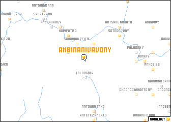 map of Ambinanivavony