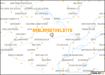 map of Amblans-et-Velotte