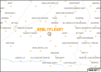 map of Ambly-Fleury