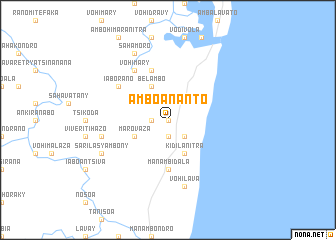 map of Amboananto
