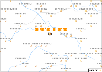 map of Ambodialampona
