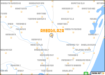 map of Ambodilaza
