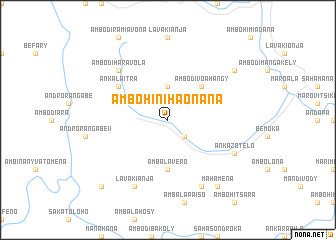 map of Ambohinihaonana