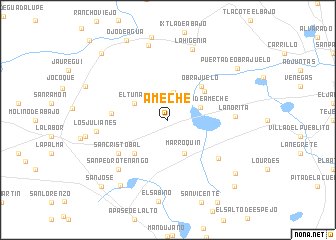 map of Ameche