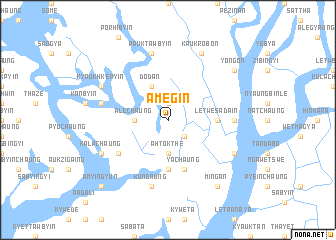 map of Ame-gin