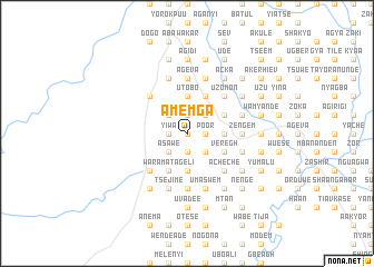 map of Amemga