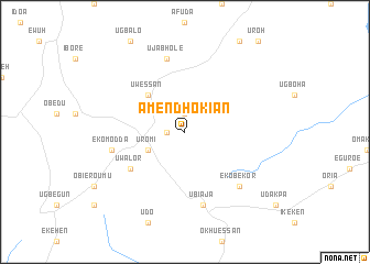 map of Amendhokian