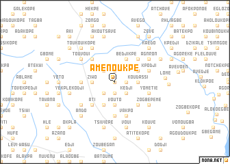 map of Aménoukpé