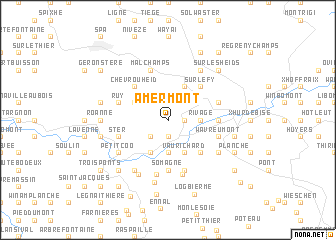 map of Amermont