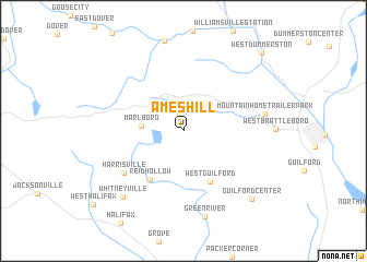 map of Ames Hill