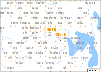 map of Āmeto