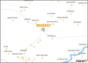 map of Amherst