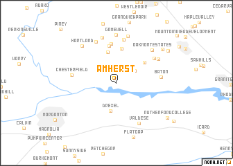map of Amherst