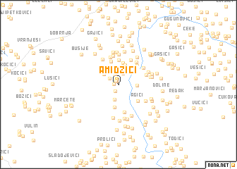 map of Amidžići