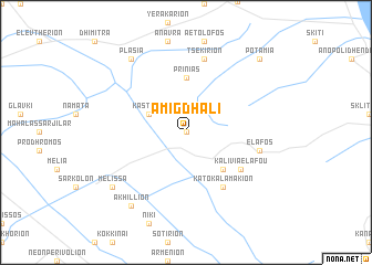 map of Amigdhalí