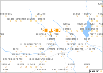 map of Amillano