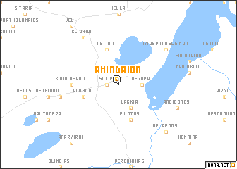 map of Amíndaion
