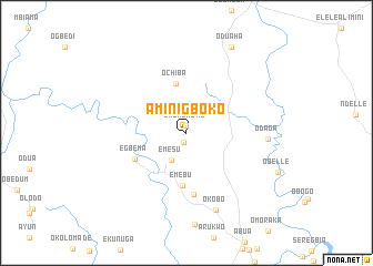 map of Aminigboko