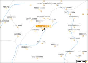 map of Amīrābād